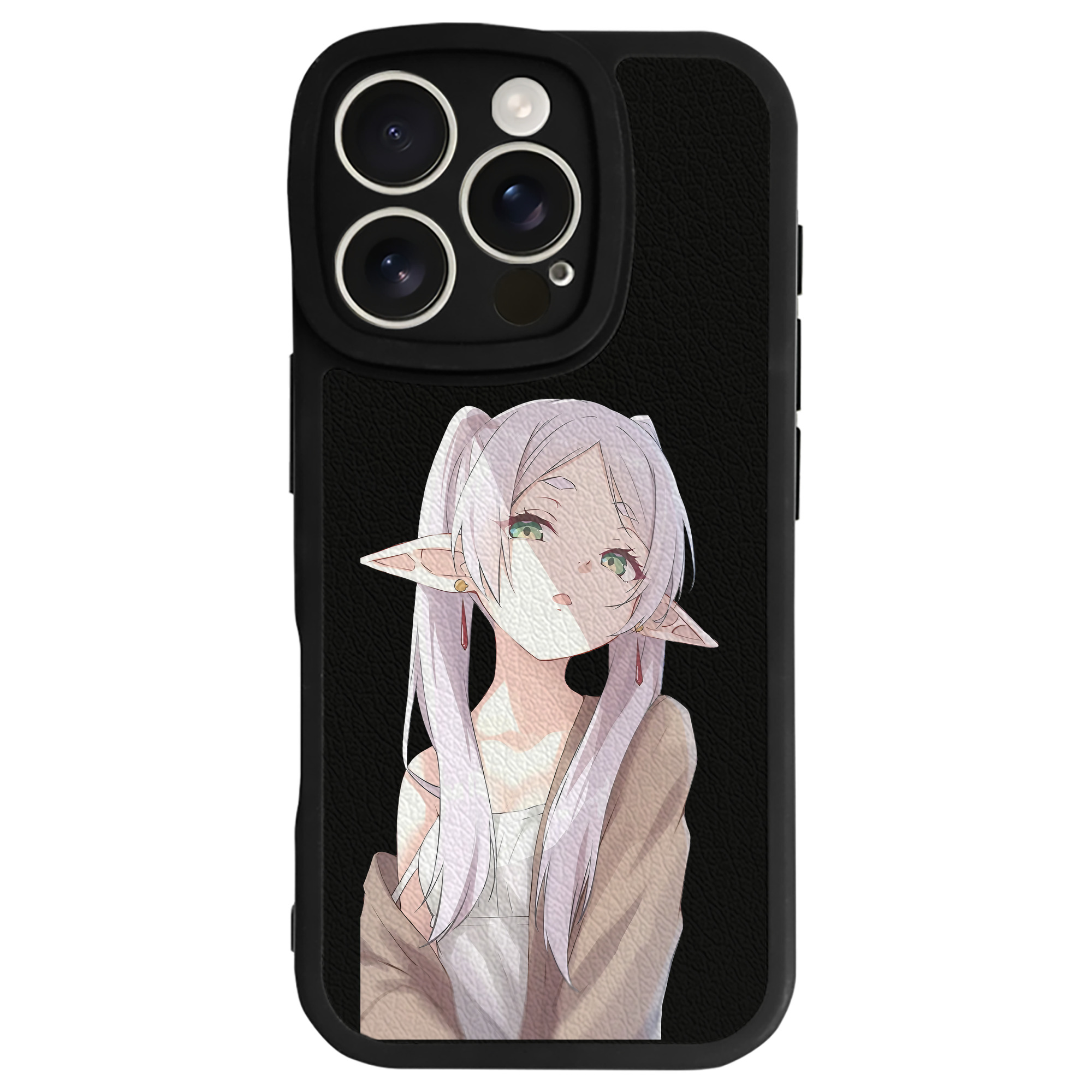 （画像用） 葬送のフリーレン Frieren 【iPhone 16シリーズ対応】シリコンスマホケース（レザー調） 材質：シリコン
